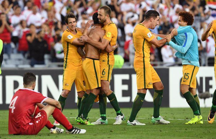 Selección de Australia. Foto: AFP