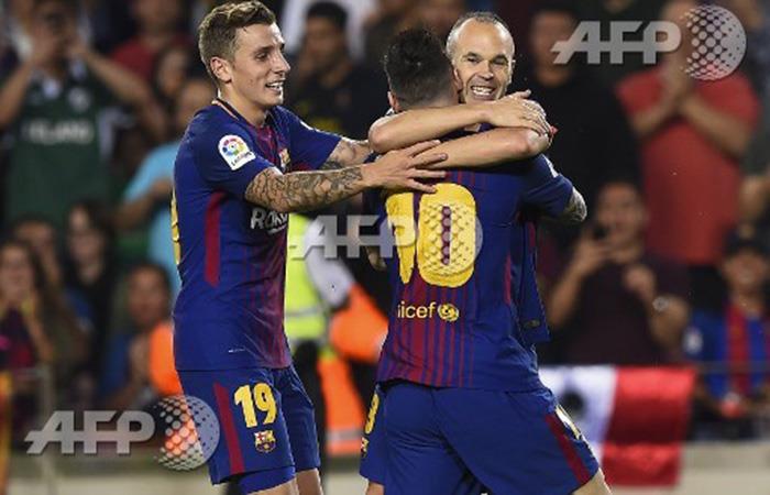 Barcelona venció 2-0 al Málaga. Foto: AFP