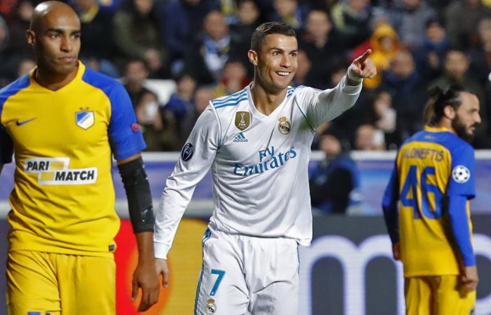 Cristiano Ronaldo anotó un doblete. Foto: AFP