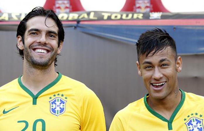 Kaká y Neymar. Foto: Twitter