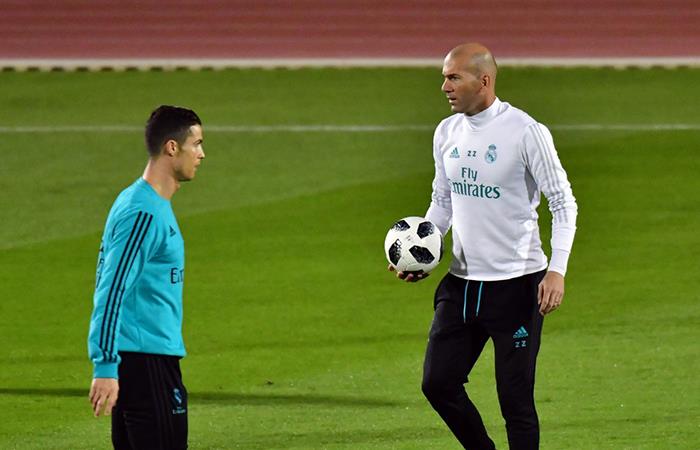 Cristiano Ronaldo y Zinedine Zidane. Foto: Twitter