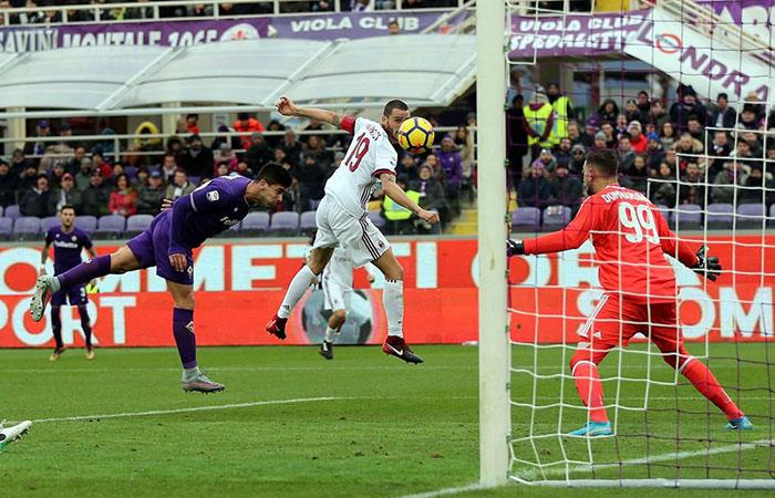 Fiorentina vs Milan. Foto: Twitter