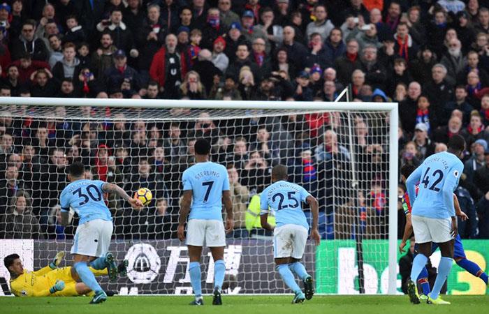 Manchester City empató 0-0 con Crystal Palace. Foto: AFP