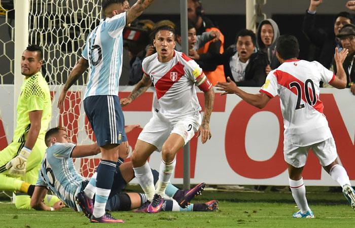 Perú vs Argentina. Foto: AFP