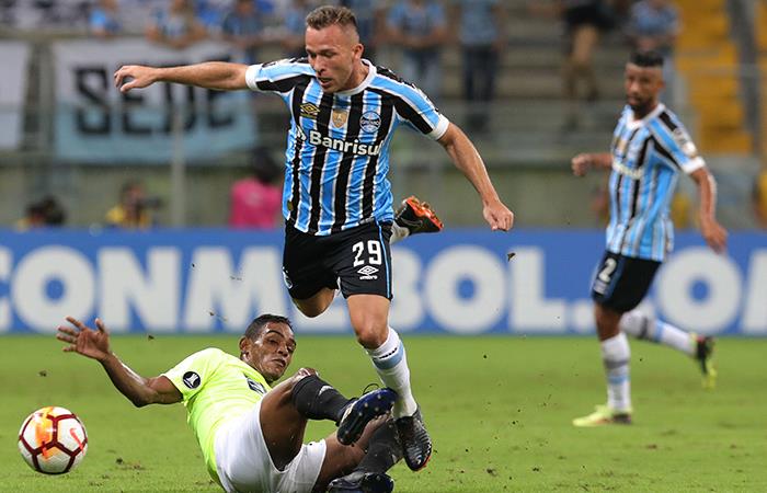 Gremio sumó su primera victoria en la Copa Libertadores. Foto: EFE