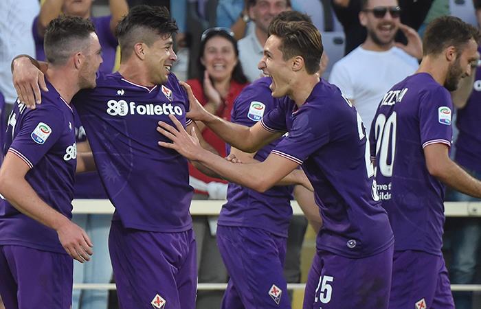 Fiorentina goleó al Napoli. Foto: EFE