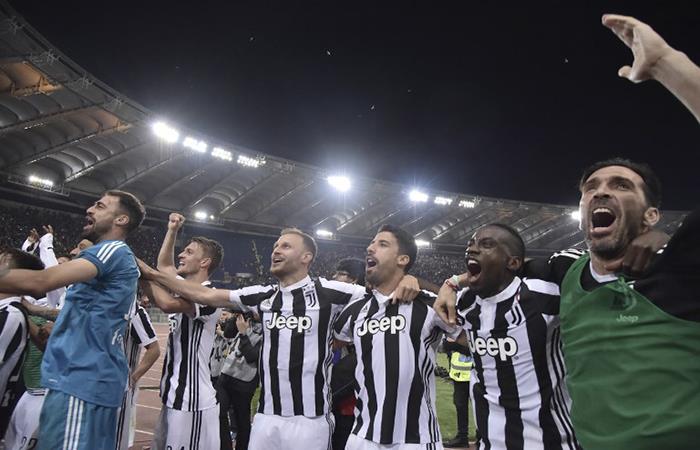 Juventus conquistó la Serie A por sétima vez consecutiva. Foto: AFP