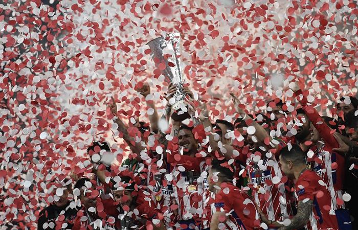 Atlético de Madrid se coronó campeón de la Europa League. Foto: AFP