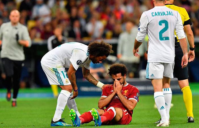 Mohamed Salah se recupera en España señaló la Federación de Egipto. Foto: EFE