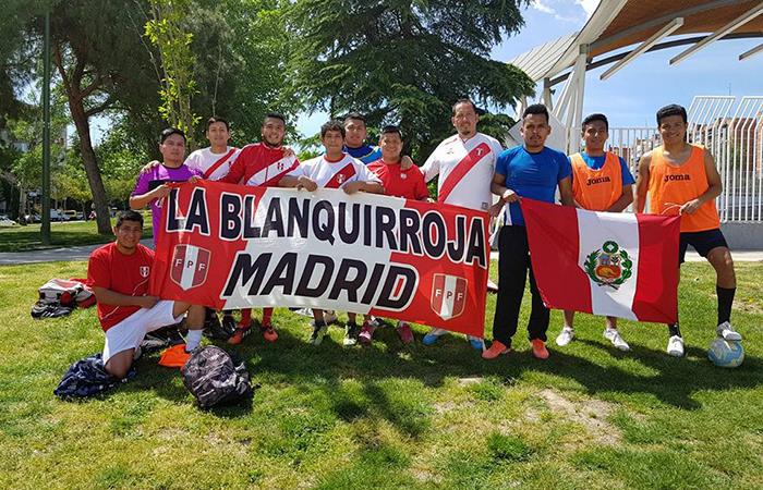 Jugadores peruanos en Madrid. Foto: Facebook