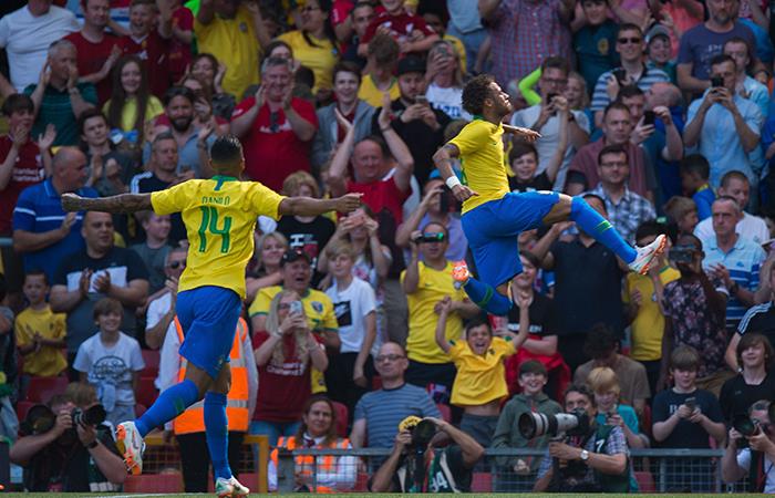 Neymar abrió el marcador entre Brasil y Croacia. Foto: EFE