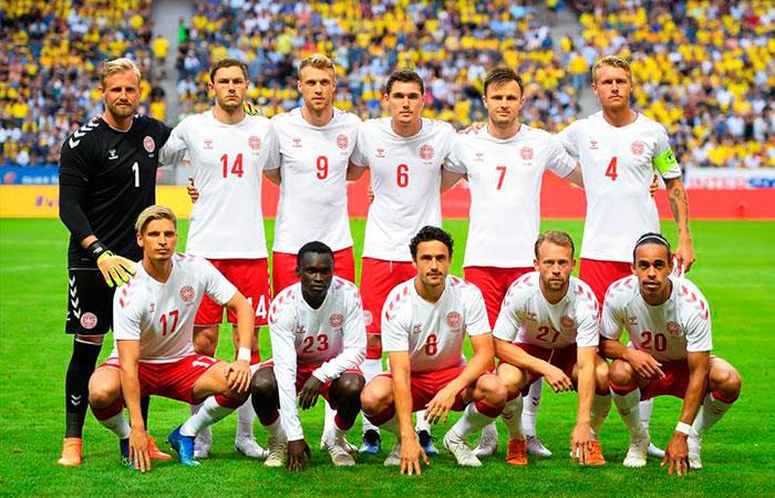 Selección de Dinamarca. Foto: EFE