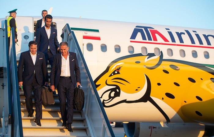 La Selección de Irán fue la primera en arribar a Rusia. Foto: Twitter