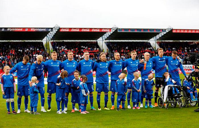 Selección de Islandia. Foto: EFE