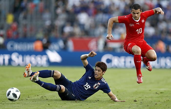 Suiza derrotó a Japón. Foto: EFE