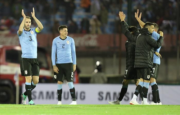 Uruguay goleó a Uzbekistán. Foto: EFE