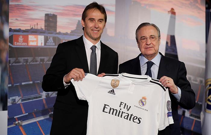 Julen Lopetegui fue presentado como nuevo DT del Real Madrid. Foto: EFE
