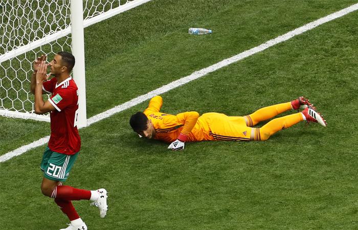 Irán derrotó a Marruecos en el último minuto. Foto: EFE