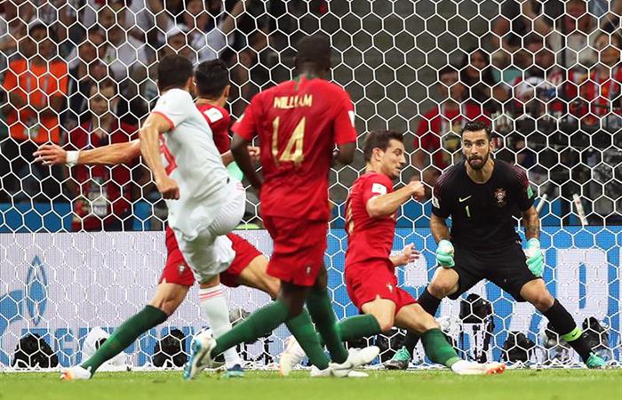 Las mejores jugadas Portugal - España. Foto: EFE