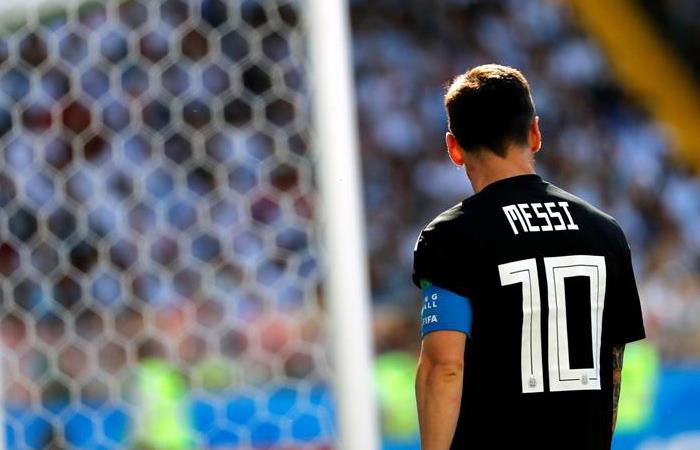 Argentina no pasó del empate ante Islandia en el primer partido del Mundial Rusia 2018. Foto: EFE