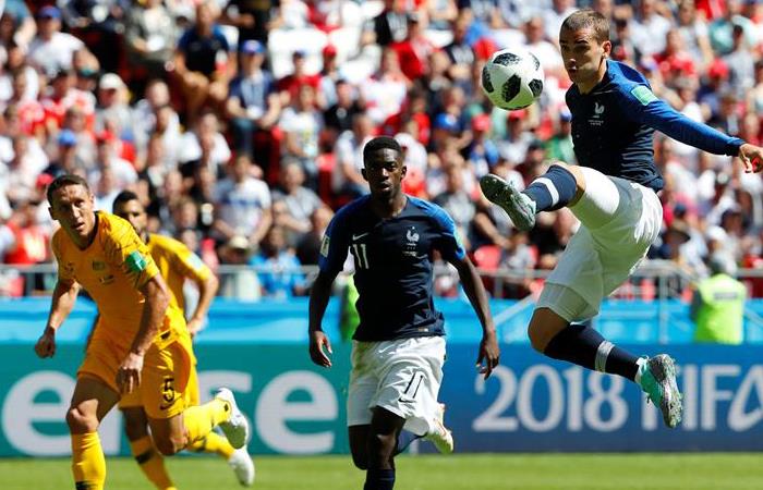 Francia derrotó a Australia en el primer encuentro del Mundial Rusia 2018. Foto: EFE