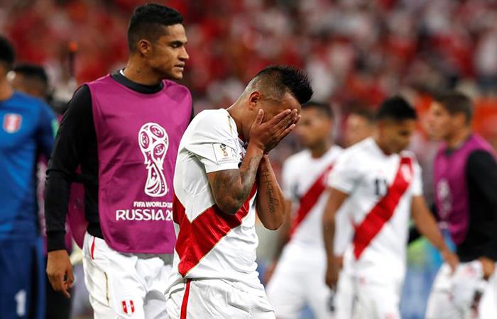 Perú cayó en su debut ante Dinamarca. Foto: EFE