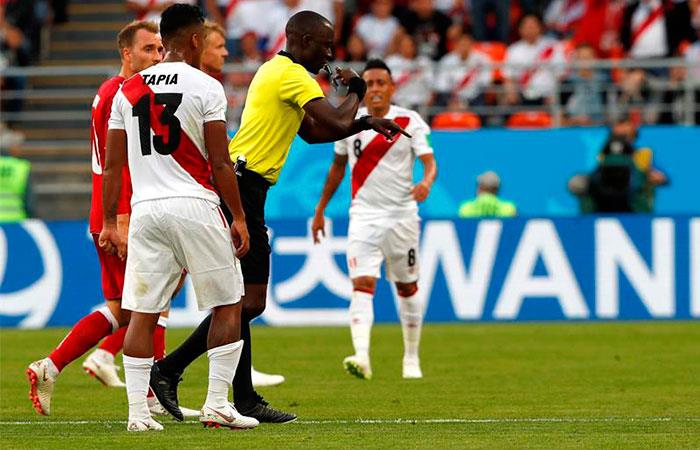 Perú vs Dinamarca. Foto: EFE