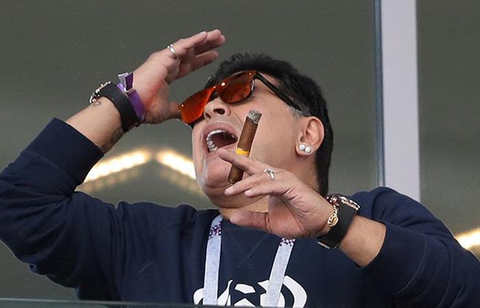 Diego Maradona criticó el juego de la Argentina de Sampaoli. Foto: Twitter