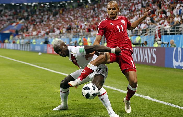 Perú vs Dinamarca. Foto: EFE
