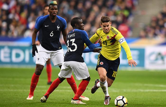 Francia vs Colombia. Foto: AFP