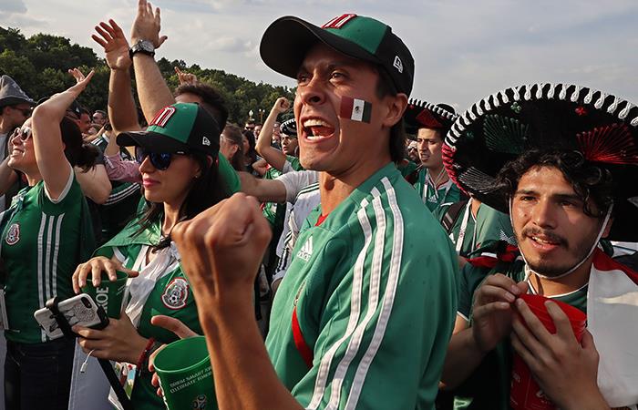 Hinchas de la Selección de México. Foto: EFE