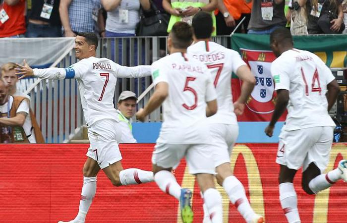 Portugal venció a Marruecos y se afianza en el Grupo B del Mundial. Foto: EFE