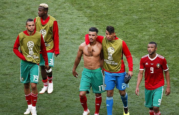 Marruecos le dijo adiós a Rusia 2018 tras caer ante Portugal. Foto: EFE