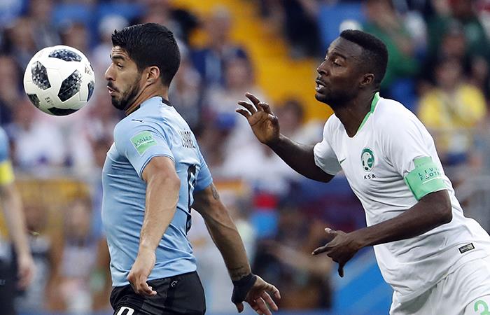 Uruguay vs Arabia Saudita. Foto: EFE