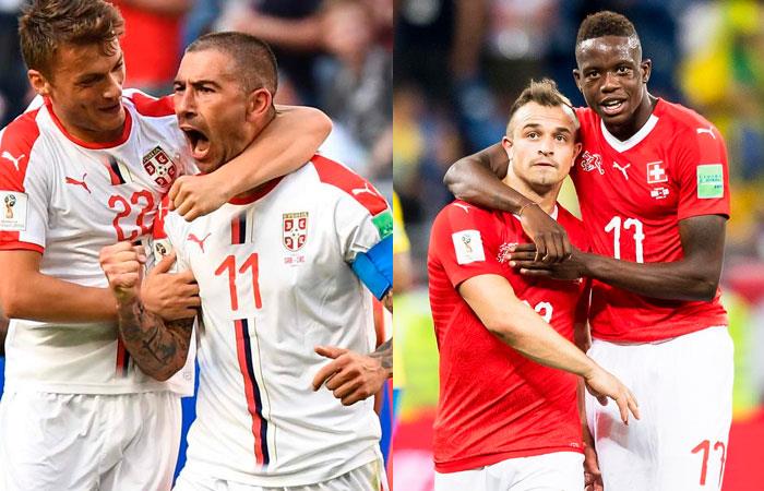 Serbia vs Suiza. Foto: EFE