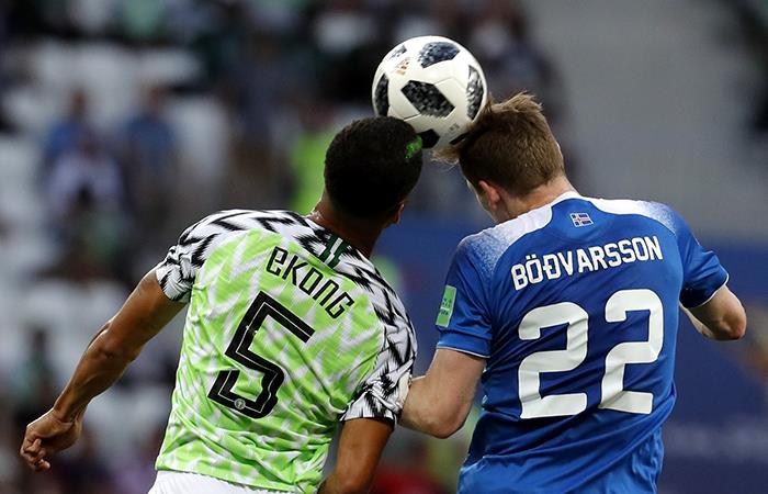 Nigeria venció 2-0 a Islandia. Foto: EFE