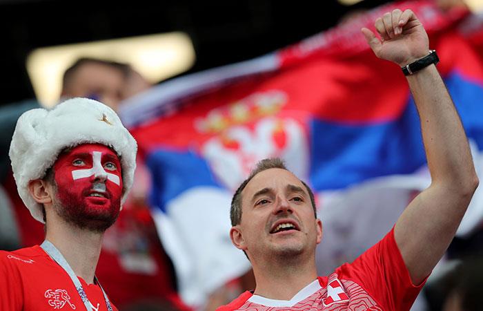 Serbia vs Suiza. Foto: EFE