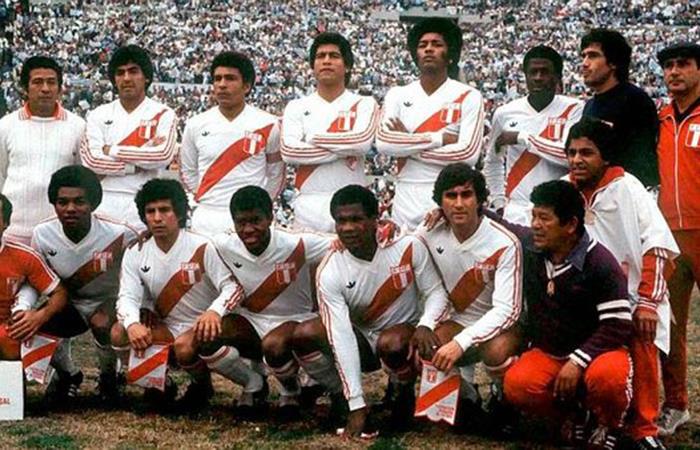 Selección Peruana en España 82. Foto: AFP