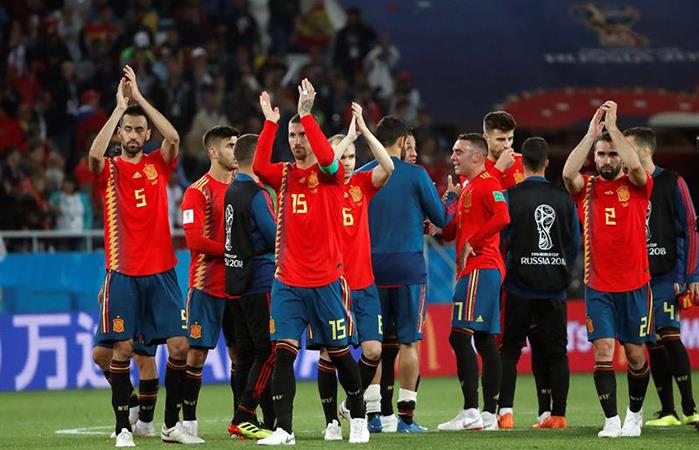 España avanza con dudas a los octavos de final del Mundial Rusia 2018. Foto: EFE