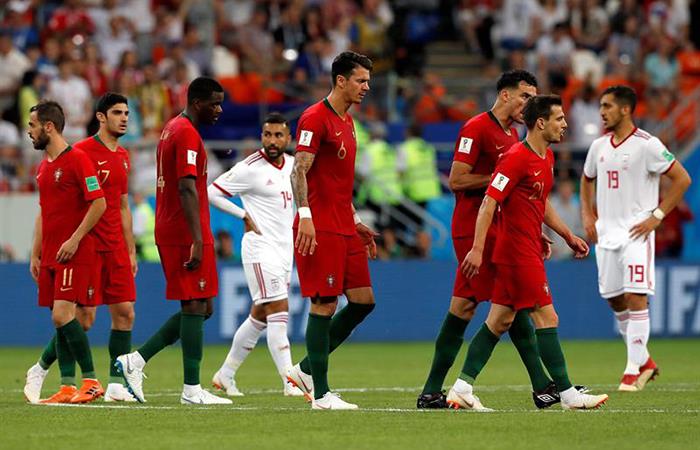 Portugal igualó ante Irán y avanzó a octavos de final. Foto: EFE