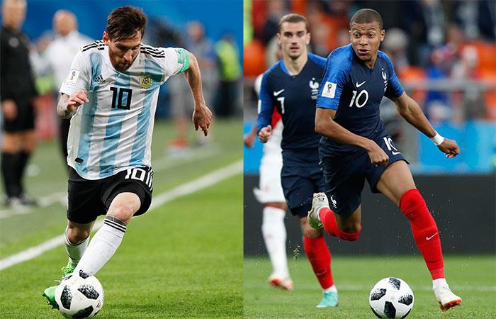 Argentina y Francia protagonizarán un atractivo duelo en octavos. Foto: EFE