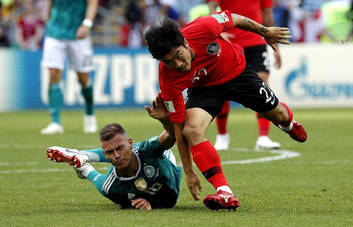 Alemania vs Corea. Foto: EFE