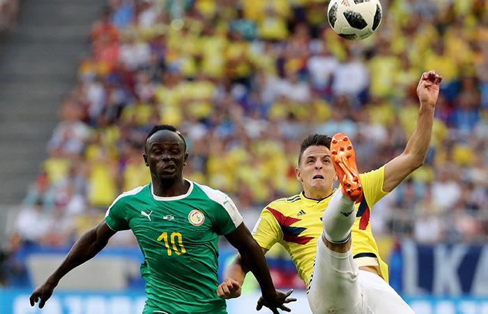 Colombia vs Senegal. Foto: EFE