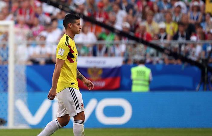 James Rodríguez podría perderse lo que resta del Mundial Rusia 2018. Foto: EFE