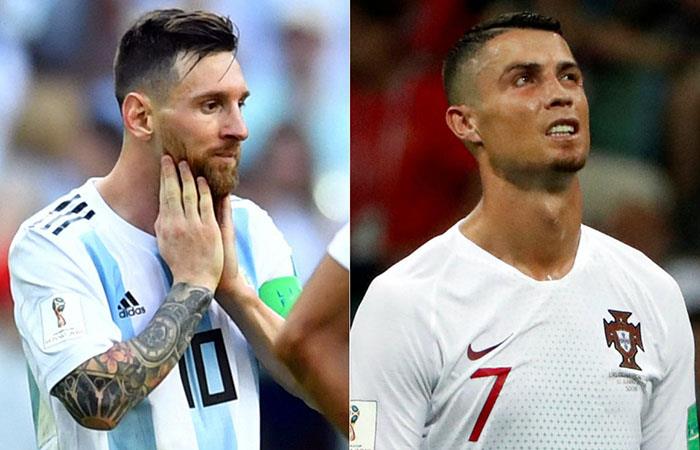 Messi y Cristiano fueron eliminados de Rusia 2018. Foto: EFE