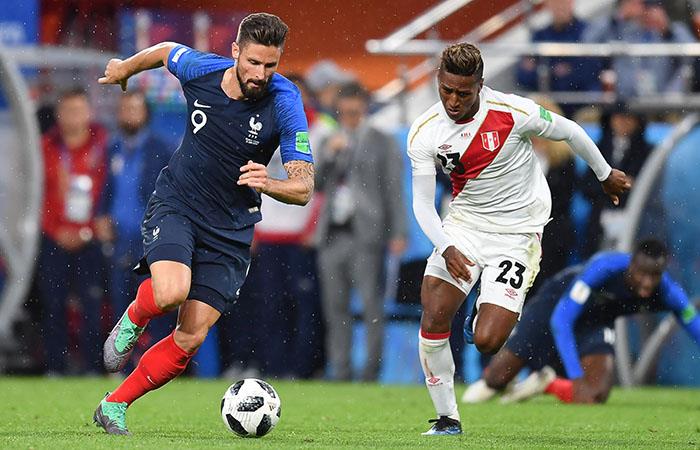 Francia vs Perú. Foto: AFP