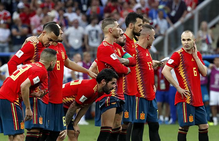 España se despidió del Mundial tras quedar eliminada a manos de Rusia. Foto: EFE