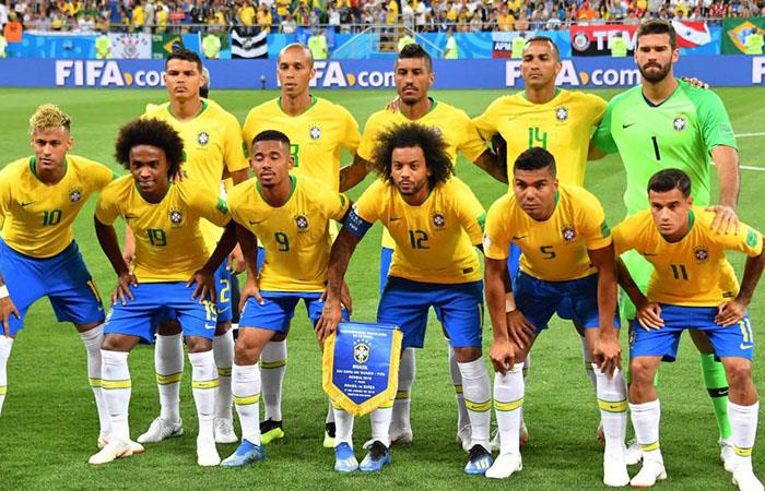 Baja sensible para Brasil en los cuartos de final. Foto: AFP
