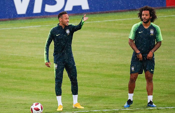 Neymar y Marcelo. Foto: EFE