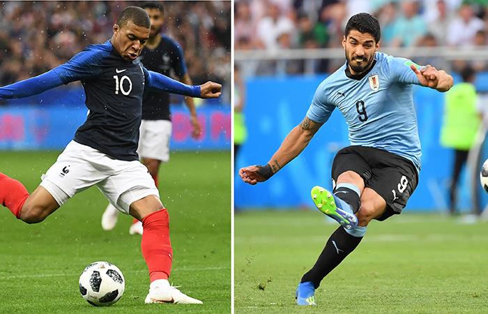 Uruguay vs Francia (AFP). Foto: AFP